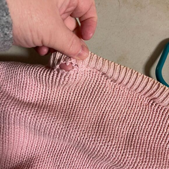 Vintage Alexandra Bartlett Handcrafted Easter Knit Cardigan Pastel Bunny Carrot - Picture 10 of 12